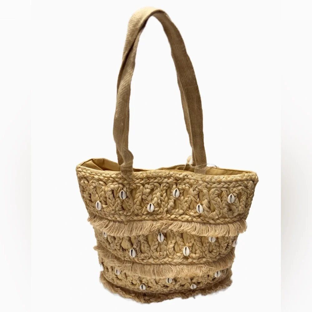 Salt+Umber | Isla Jute Seashell Tote - Eco Friendly - Boho - Beachy - NWT